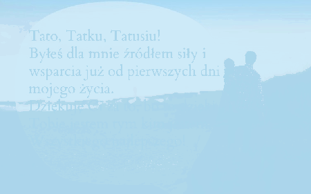 Syn z ojcem na spacerze i życzenia